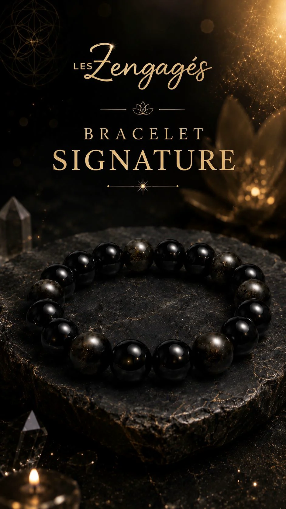Bracelet Signature des Zengagés — perles 16 mm